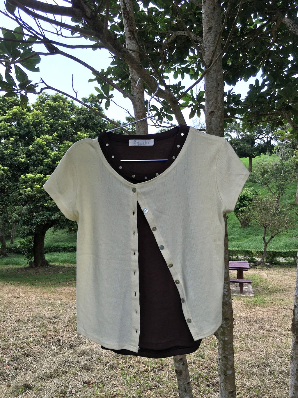 短衫斜鈕開衫