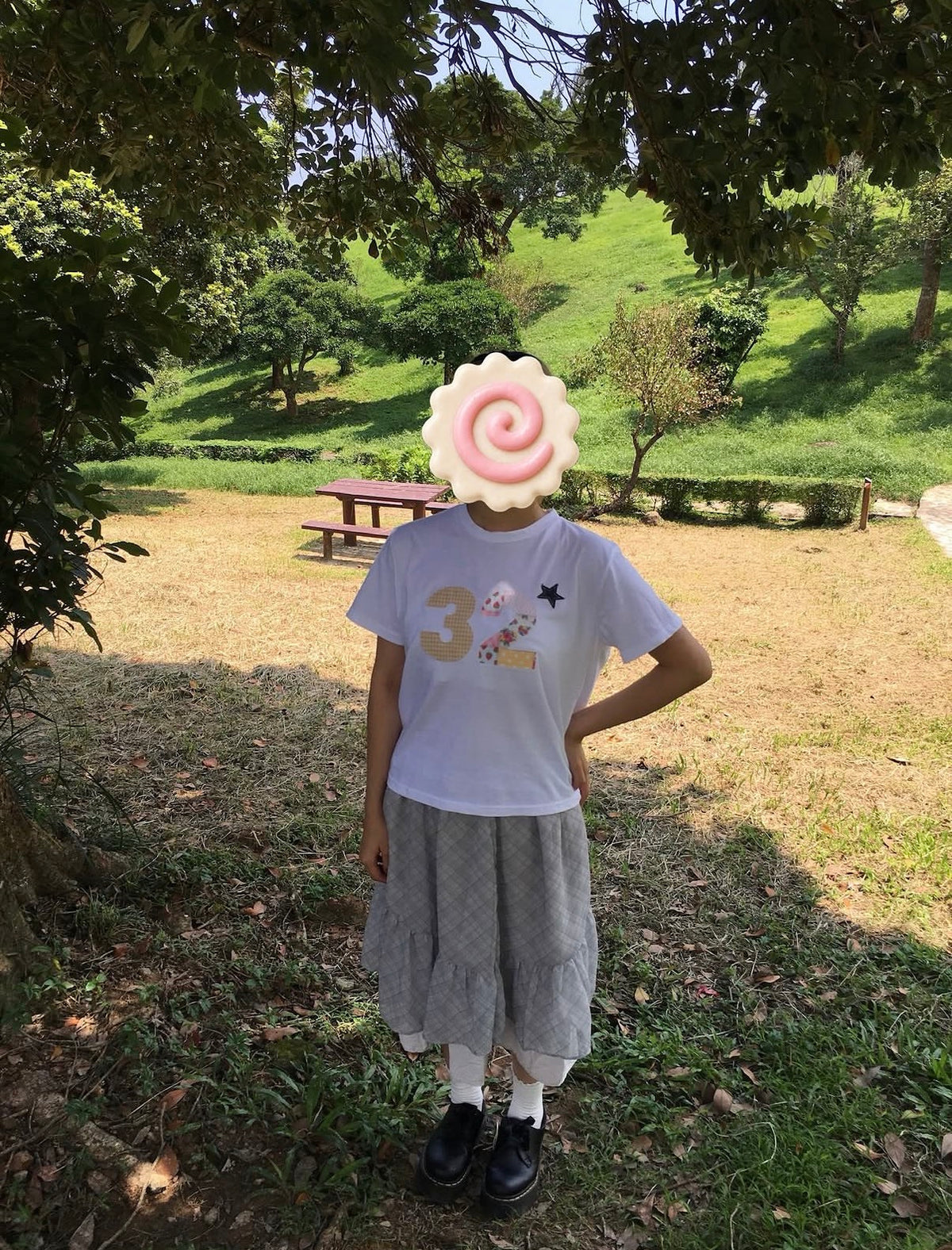 復古皺褶裙