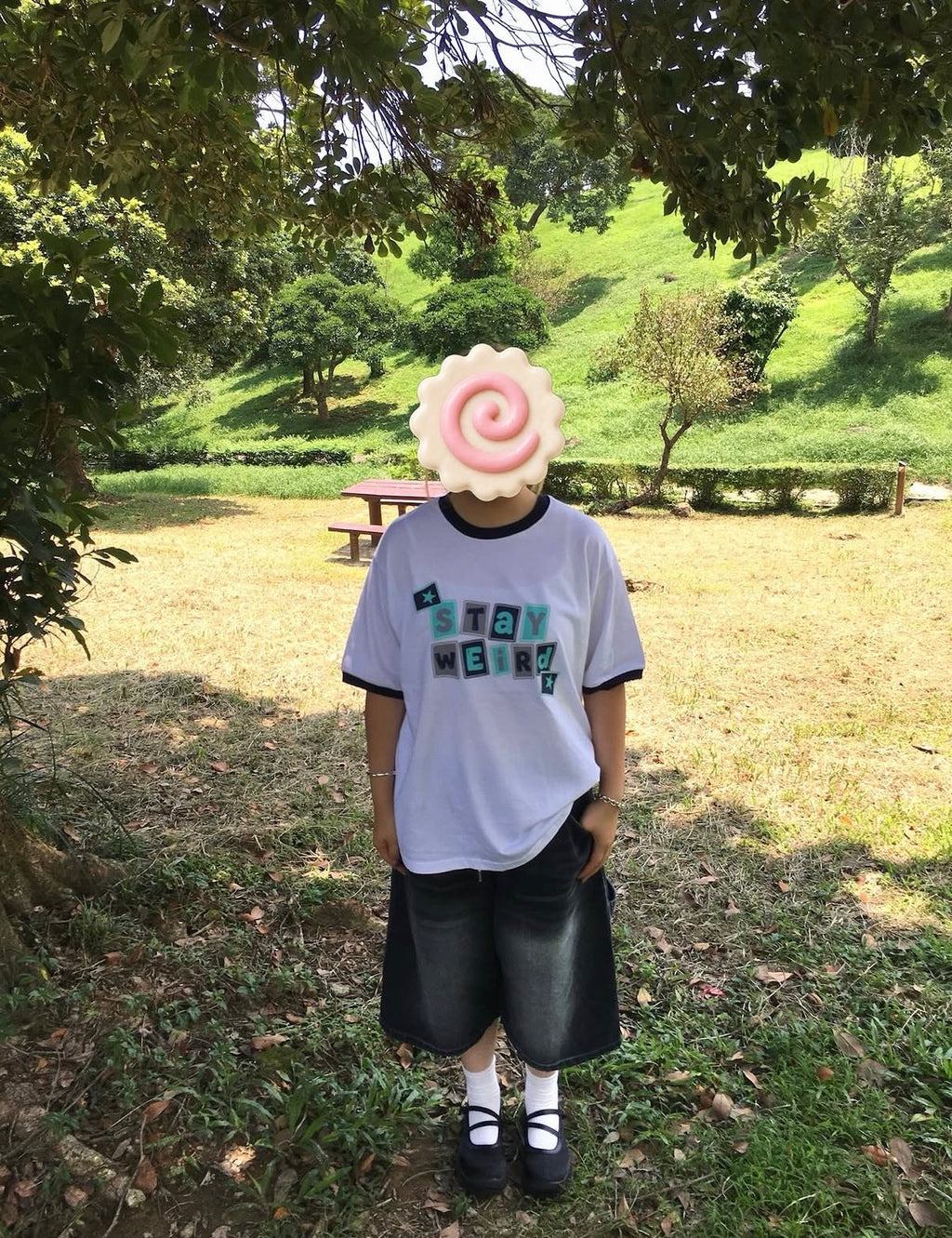 撞色 Tee